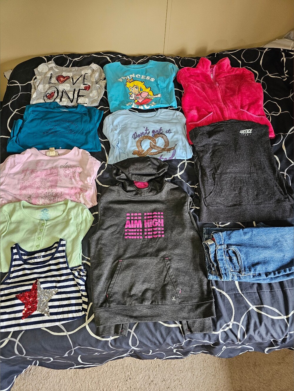 Girl's 11 pc Clothes Bundle - Size XL 14/16 Mixed Lot - Thereabouts LL Bean 1989